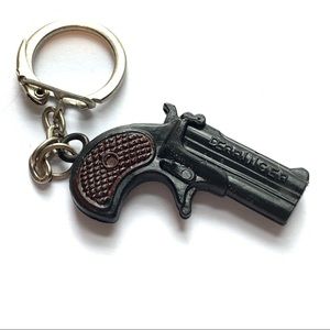 Vintage DERRINGER Gun keychain or ornament